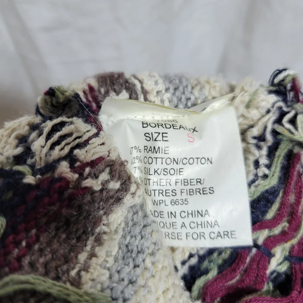 Woolrich Vintage Sheep Sweater Fair Isle Women's Size Small Pullover - Picture 4 of 5